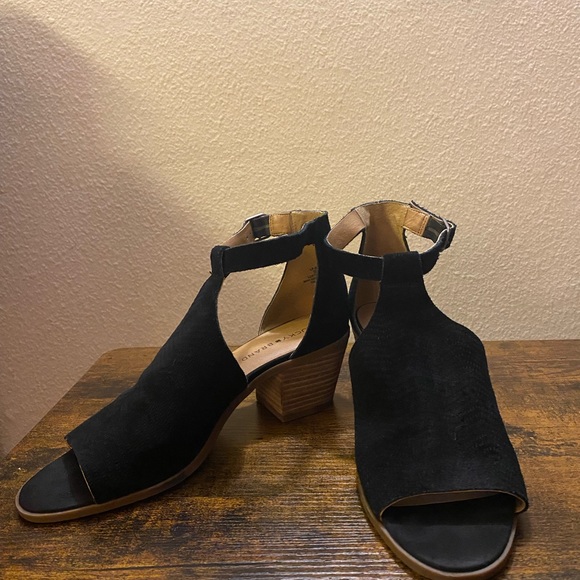 Lucky Brand Open Toe Booties 9.5M - Picture 2 of 5